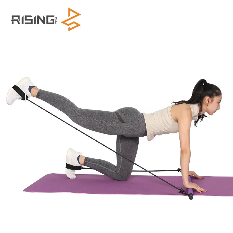 Rising Yoga Pilates Bar Gym Stick Portable Pilates Bar Body Workout Yoga Portable Pilates Bar Kit-Finds Fit