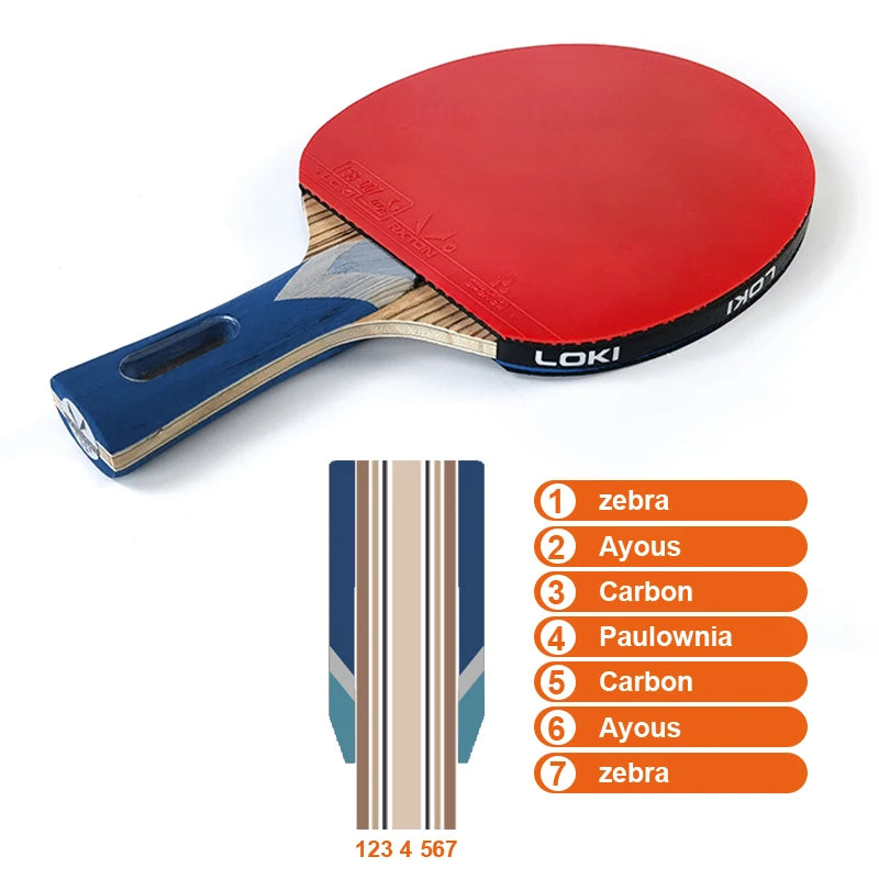 LOKI upgrade 6 star ping pong paddle-Finds Fit