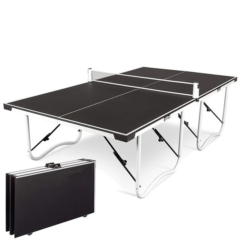 Folding table tennis table with pulley-Finds Fit