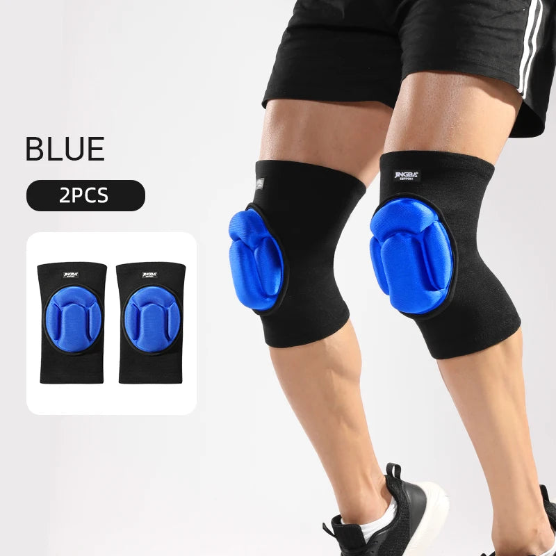 JINGBA Custom Shock-absorbing Cushion Knee Pad Anti-Slip Breathable Sponge Pad for Volleyball Dancing Running Hiking Basketball-Finds Fit