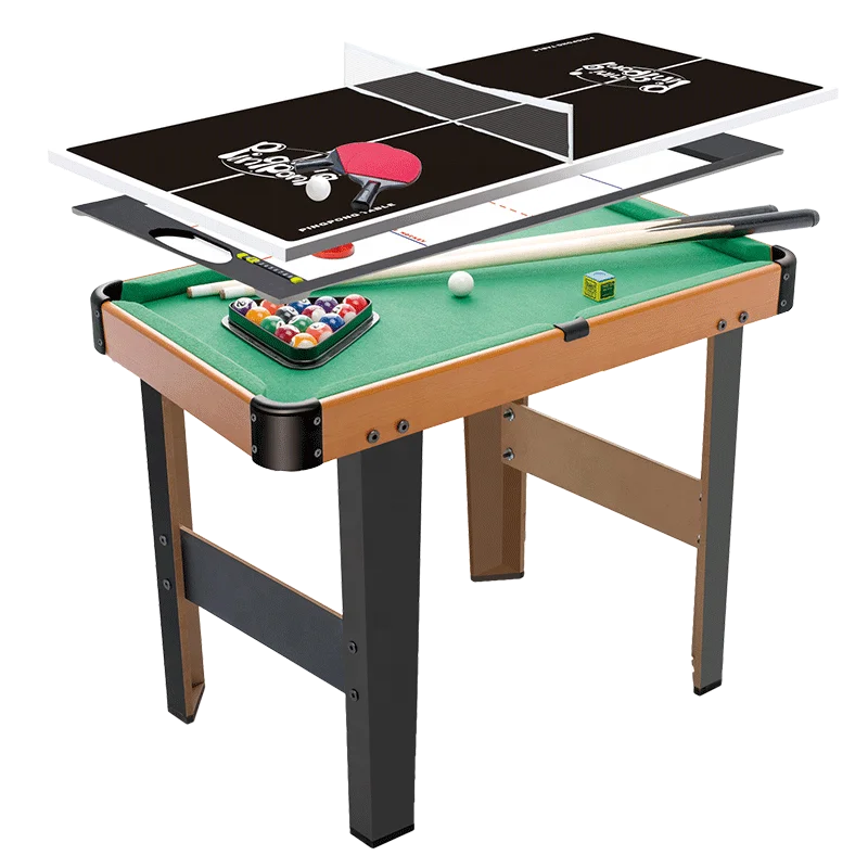 Kids Toy 35 Inch Multi game table set with Pool Billiards, Table Tennis, Air Hockey for Family Indoor Game-Finds Fit