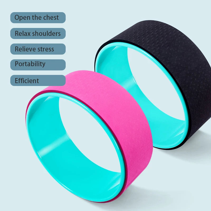 Yoga Pilates Circle Yoga Wheel Fitness Roller Back Training Tool Gym Workout Fitness Equipment Pilates Ring-Finds Fit