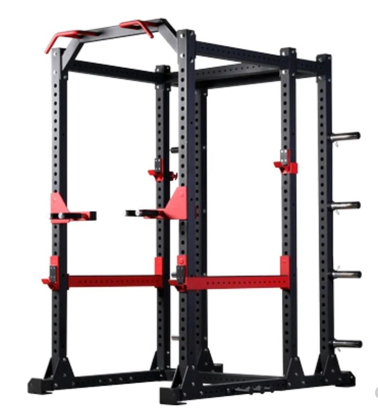 Gym multi-function weightlifting bed home bench press squat rack frame barbell rack strength training smith machine-Finds Fit