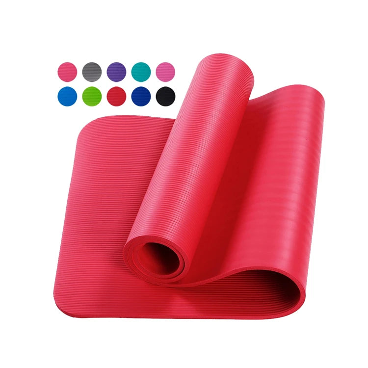 YUANFENG Extra Thick High Density NBR Exercise Yoga Mat for Pilates Fitness & Workout-Finds Fit