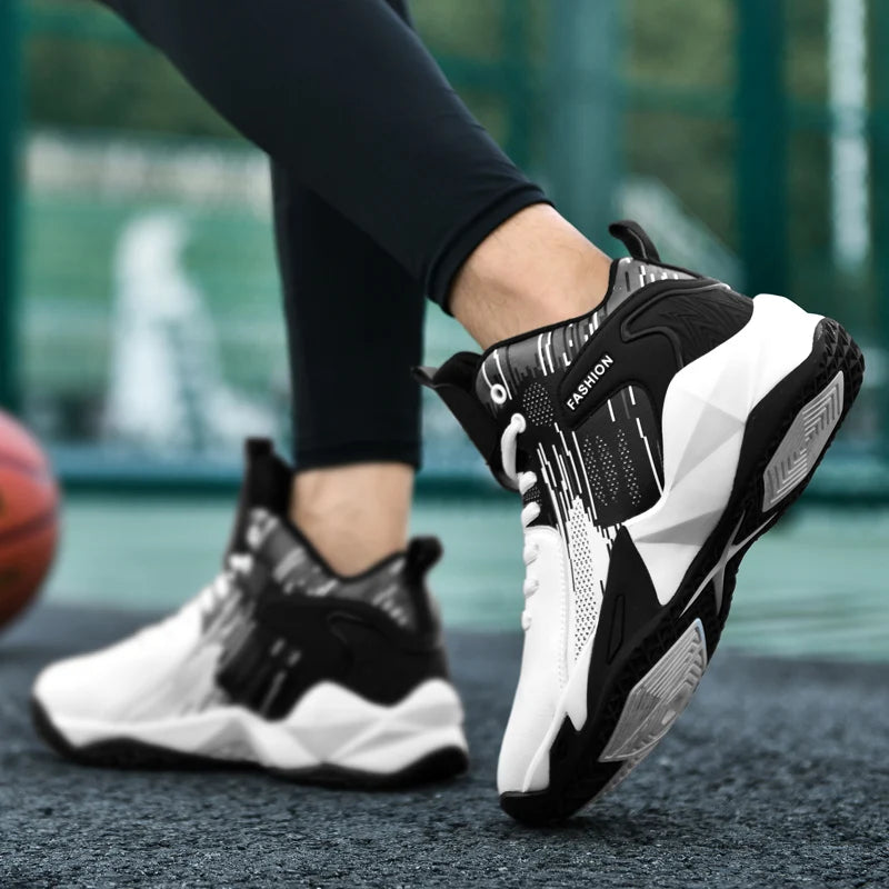 Basketball Shoes Comfortable High Top Gym Training Boots Ankle Boots Outdoor Men Sneakers Athletic Sports shoes-Finds Fit