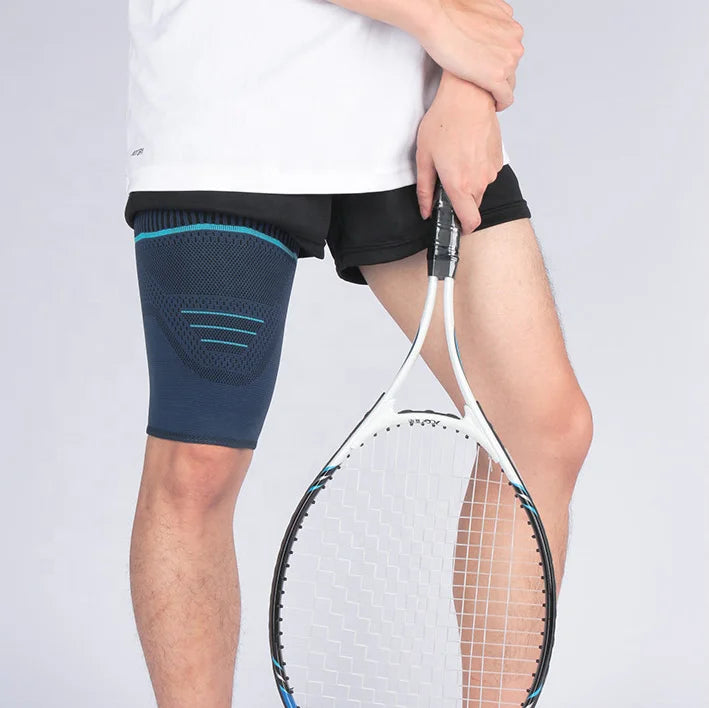 Sports basketball football soccer thigh support brace great for injury recovery-Finds Fit