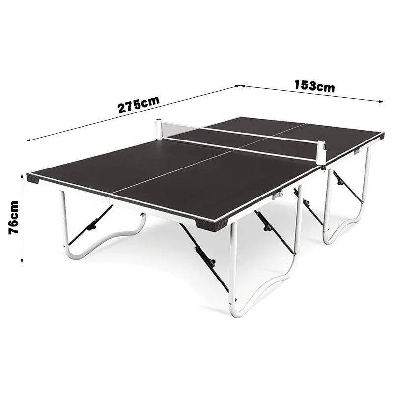 Folding table tennis table with pulley-Finds Fit