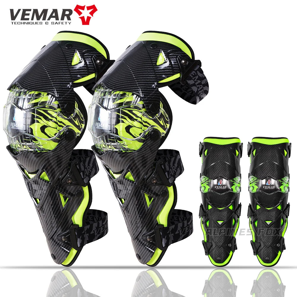 VEMAR Motocross Knee Pads Moto Protective Gear Set Riding Elbow Guard Motorcycle Motorbike Off-road Racing MTV MX MTB Knee Pads-Finds Fit