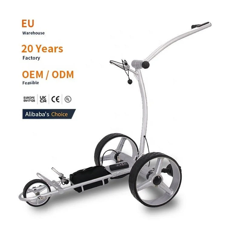 Professional Foldable 3 Wheel Electric Golf Trolley Push Cart-Finds Fit