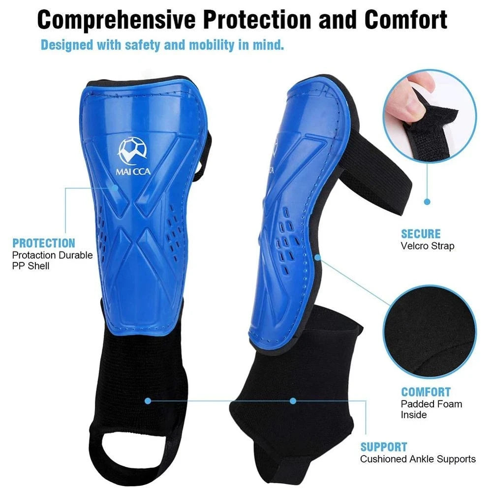 Child Shin Guards Professional Sports Soccer Kids Muay Thai Shin Pads Karate Football Shields Belt Socks Protector Shinguard-Finds Fit