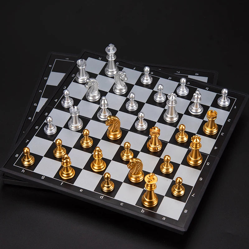 Magnetic Chess Pieces Set 25/32/36cm Medieval Chess board-Finds Fit