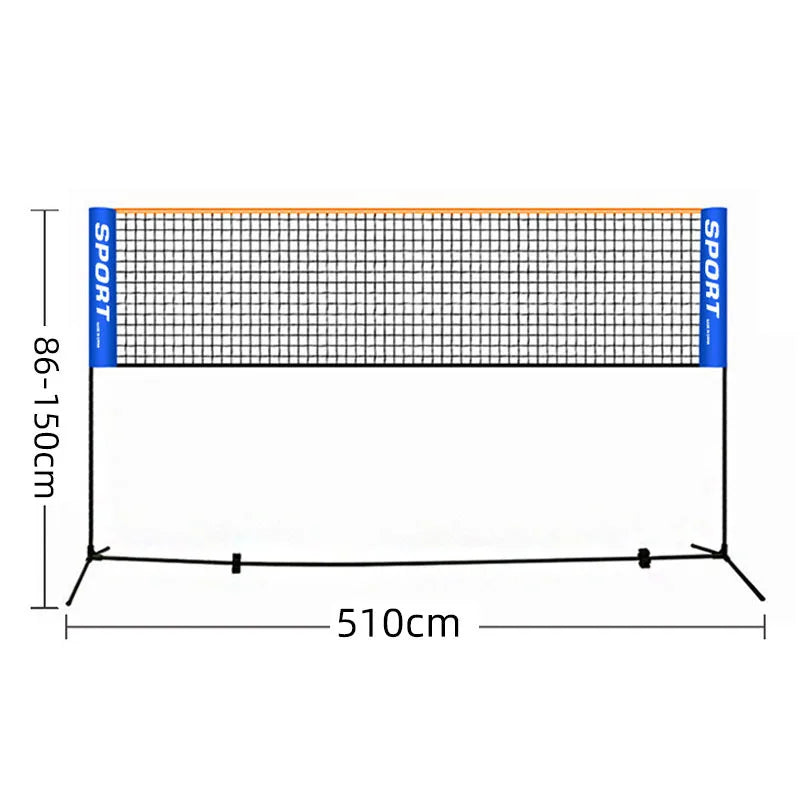 Portable Standard Professional Tennis Training Net Badminton Net Mesh Outdoor Volleyball Net-Finds Fit