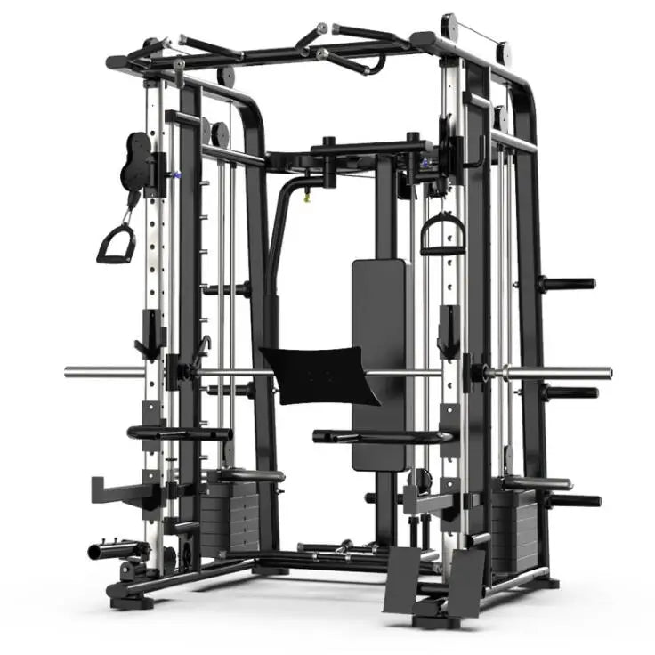 Home smith machine gym equipment fitness workout gym squat rack multifunctional bench-Finds Fit