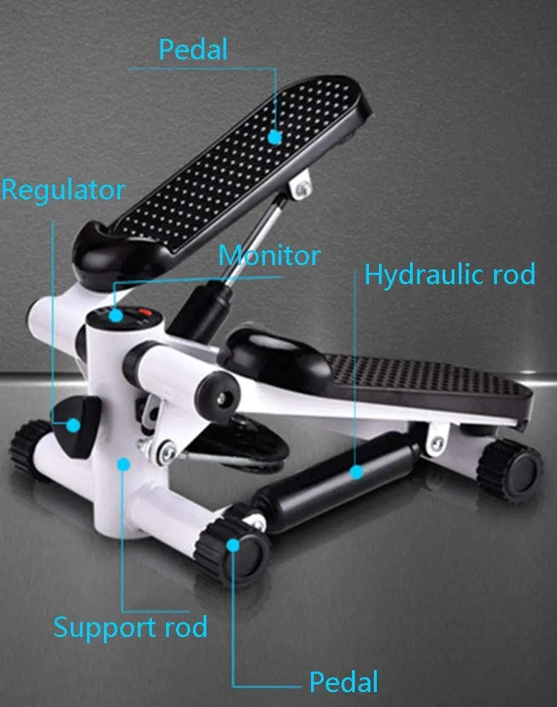 Comfortable Wide Anti-Slip Pedals Exercise Equipment Step Machine Twisting Action Mini Stepper-Finds Fit