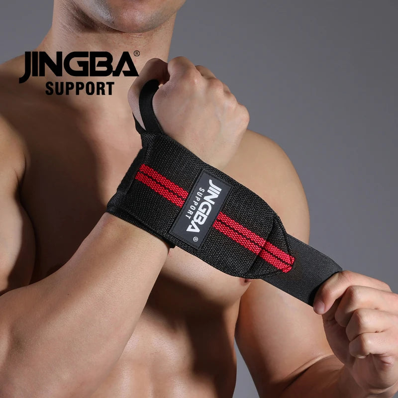 JINGBA Manufacturer Training Gym Workout Lifting wrist wrap suitable for left and right hand-Finds Fit