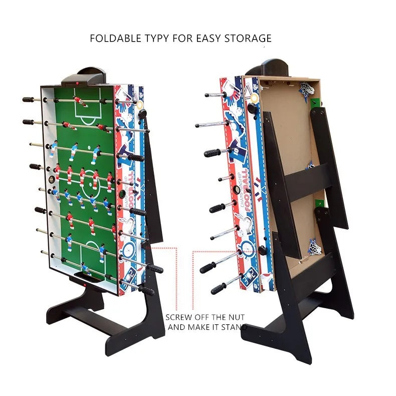 Foldable 4 in 148" combo game table with soccer billiard slide hockey table tennis ball game-Finds Fit