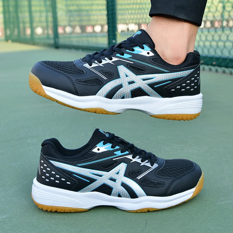 Breathable Indoor Outdoor Sport Tennis Badminton Shoes for Men-Finds Fit