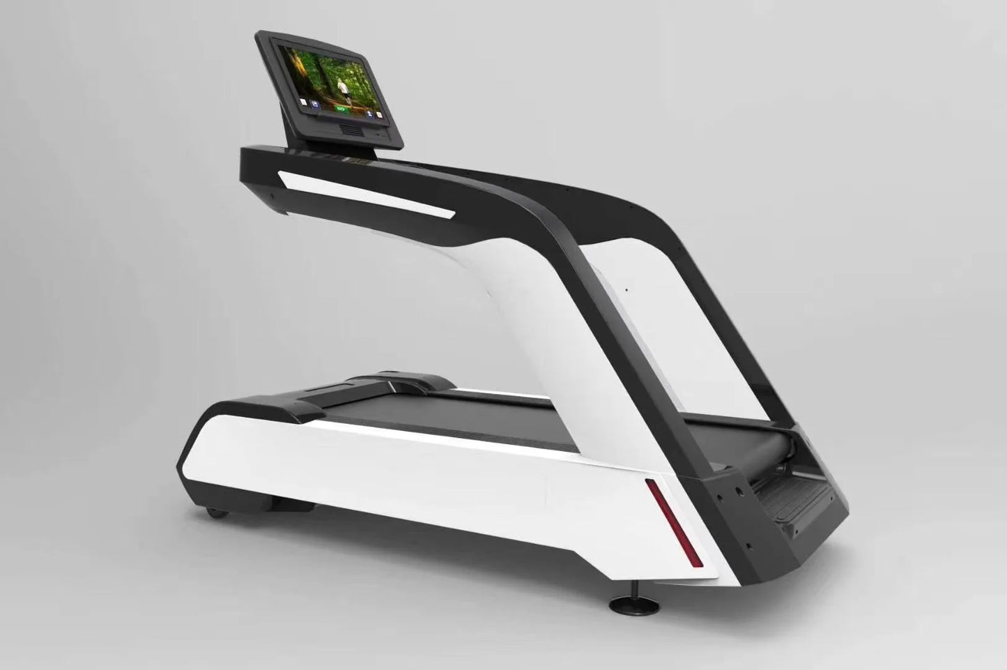 Commercial Deluxe Motorized Music Treadmill Hot Sale Steel Wood Construction Electric LED Handheld Running Exercise-Finds Fit