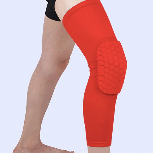 Sports Safety Knee Compression Pads Long Leg Sleeve Brace Protection for Volleyball-Finds Fit