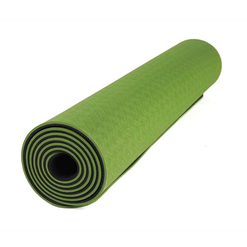 Home Exercise Gym Fitness 6mm Two Layer Printed Yoga Mat,Nude Yoga Mat-Finds Fit