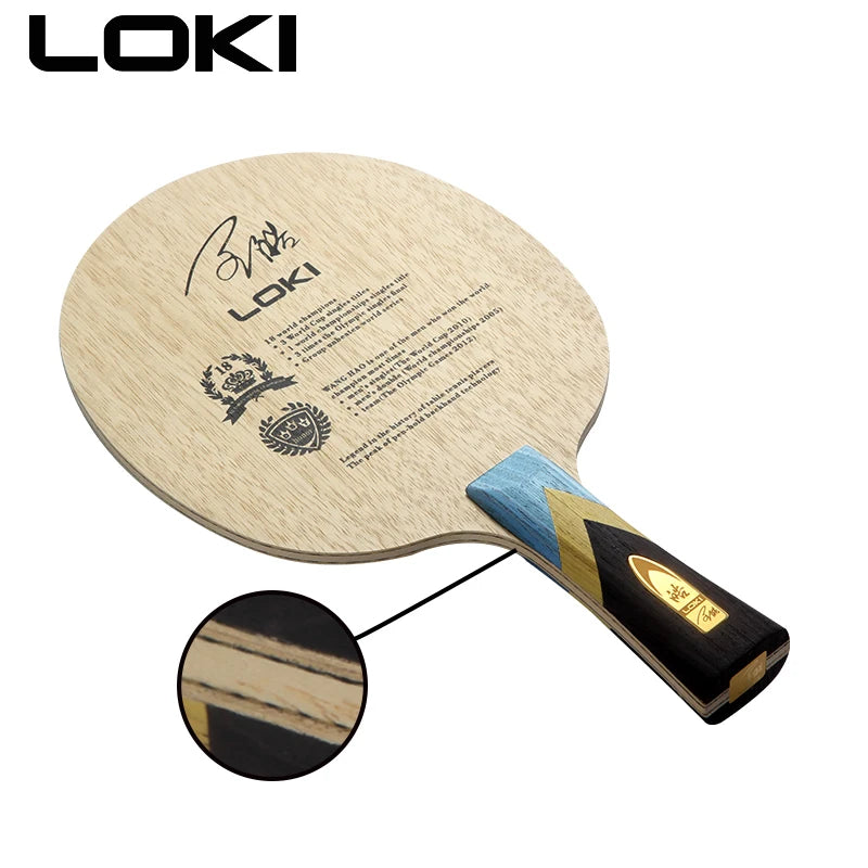 WangHao Honor Table Tennis Balde 5 wood 2 Carbon-Finds Fit