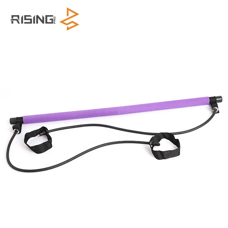 Rising Yoga Pilates Bar Gym Stick Portable Pilates Bar Body Workout Yoga Portable Pilates Bar Kit-Finds Fit