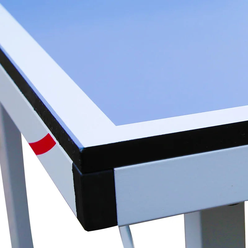 Multi-purpose small ping-pong table with stable table top and foldable leg corners table tennis desk-Finds Fit