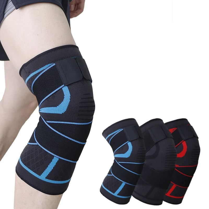 Aoliao Spring Copper Knee Brace With Color Box/OPC PE Bag Knee Sleeves Compression Elastic Knee Pads For Sports-Finds Fit