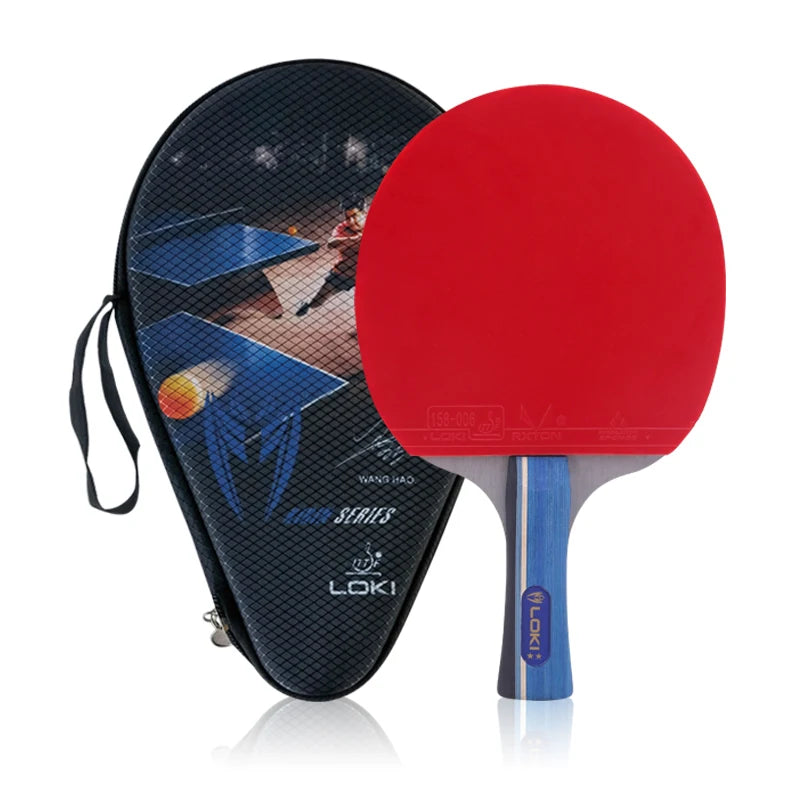 LOKI K-X2 Table tennis racket bat ping pong blade set with hard case-Finds Fit