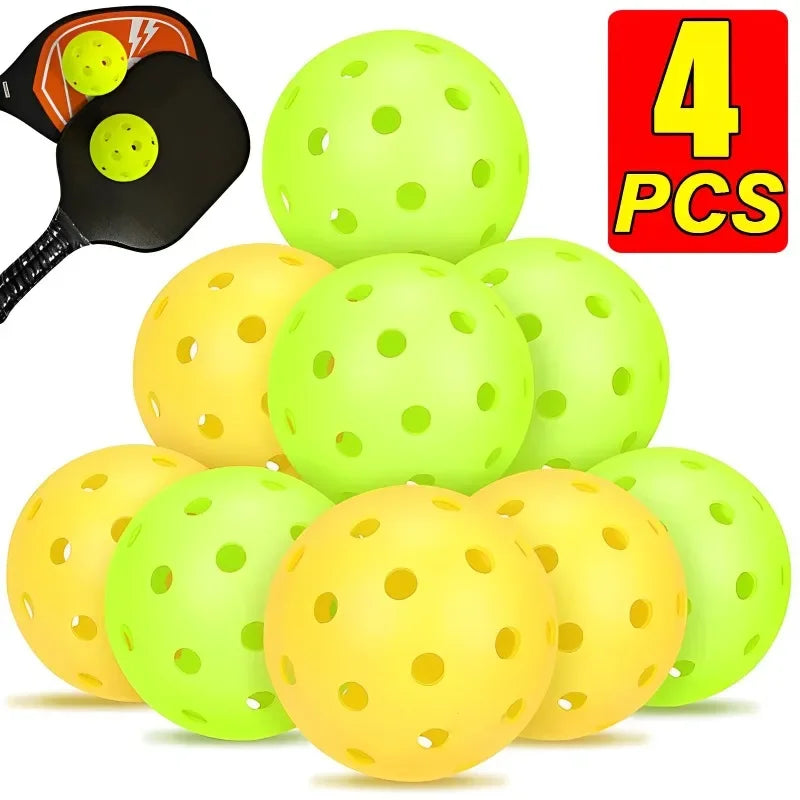 1/2/4 Stück Pickleball-Bälle für den Außenbereich, 40 Löcher, Pickleball-Zubehör für das Training, 74 mm, Standard-Pickle-Bälle für Wettkämpfe