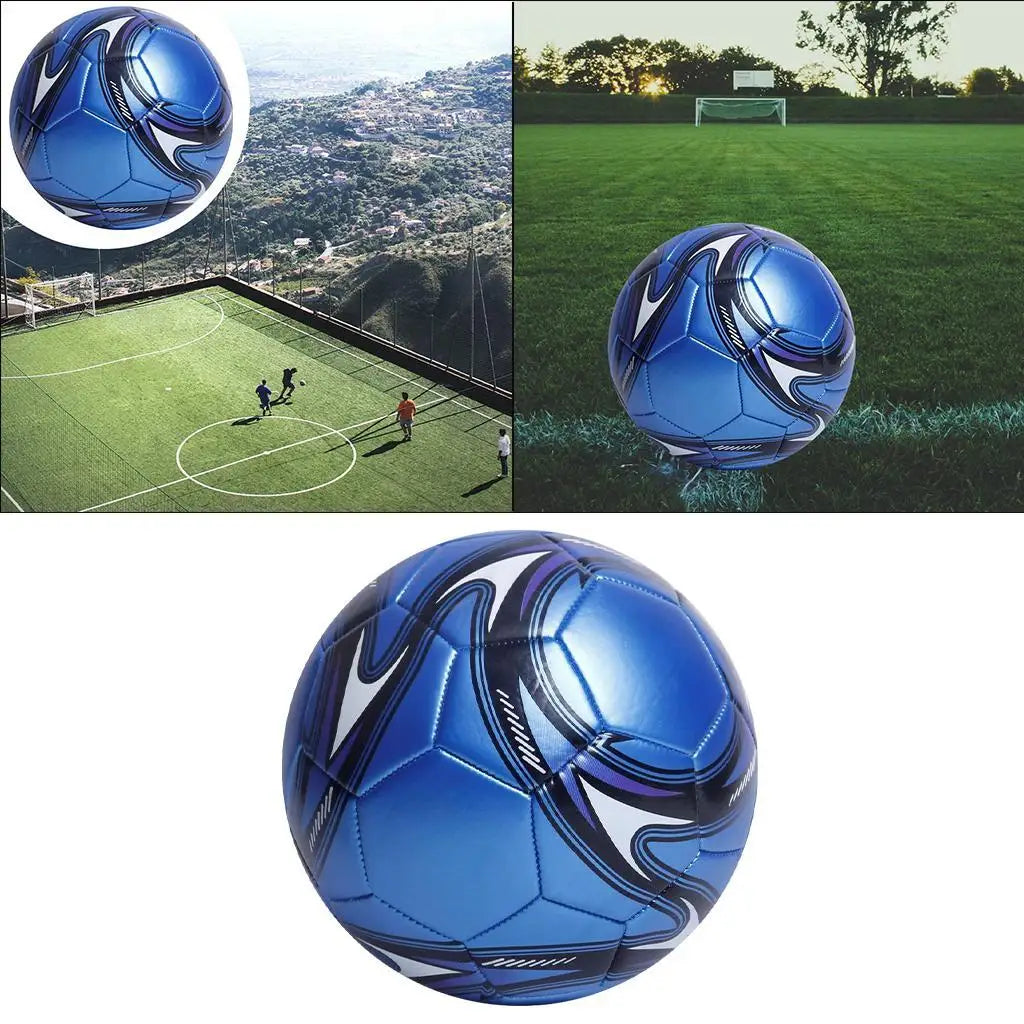 Football Ball Professional Soccer Balls Size 5 Sports PU Leather Machine-stitched Football Ball Training Professional Soccer-Finds Fit