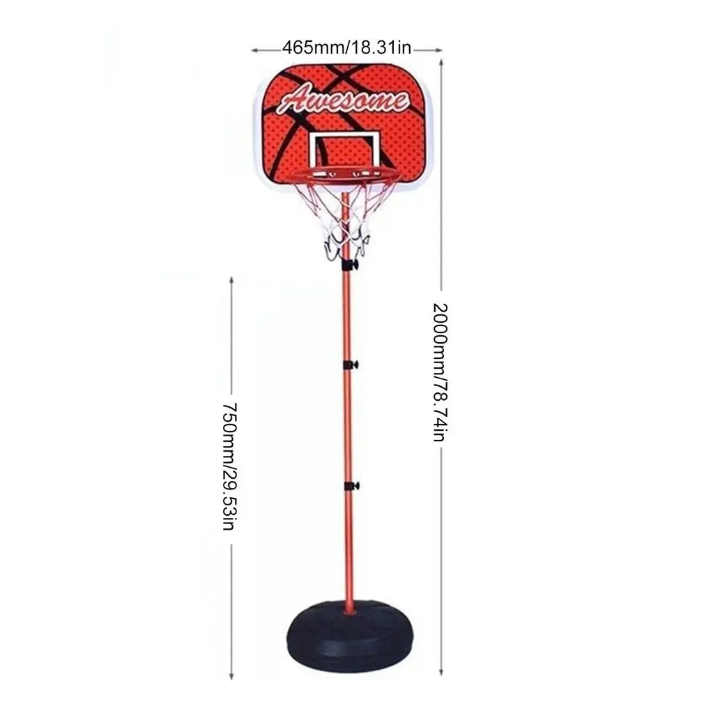 Basketballkorb und Ständer, höhenverstellbar, für den Außenbereich, Hinterhof-Basketballspiele, Mini-Spielzeug, tragbares Basketballsystem