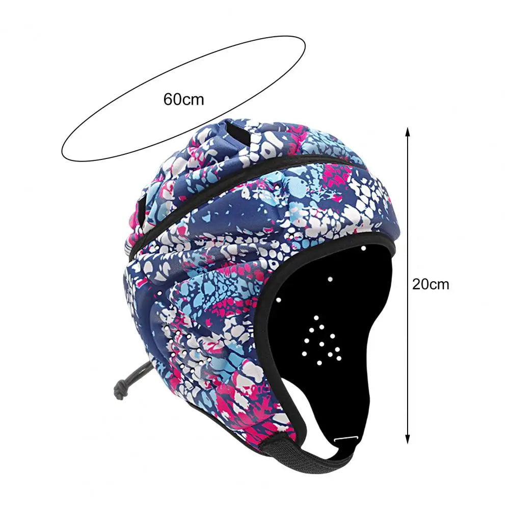 Adjustable Anti-collision Rugby Helmet Head Protector Football Goalkeeper EVA Padded Headgear Cycling Accessories