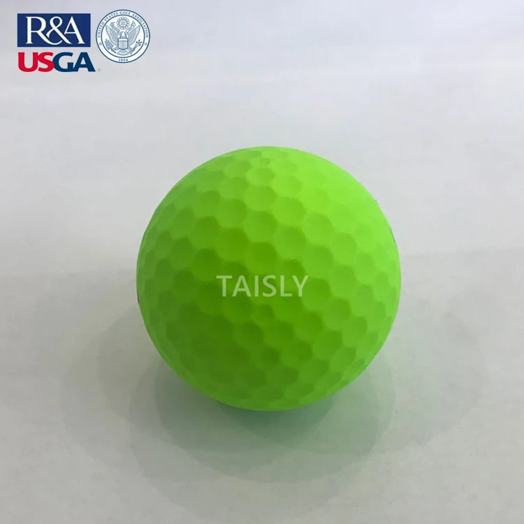 Tour feel 3 piece green color matte golf balls-Finds Fit