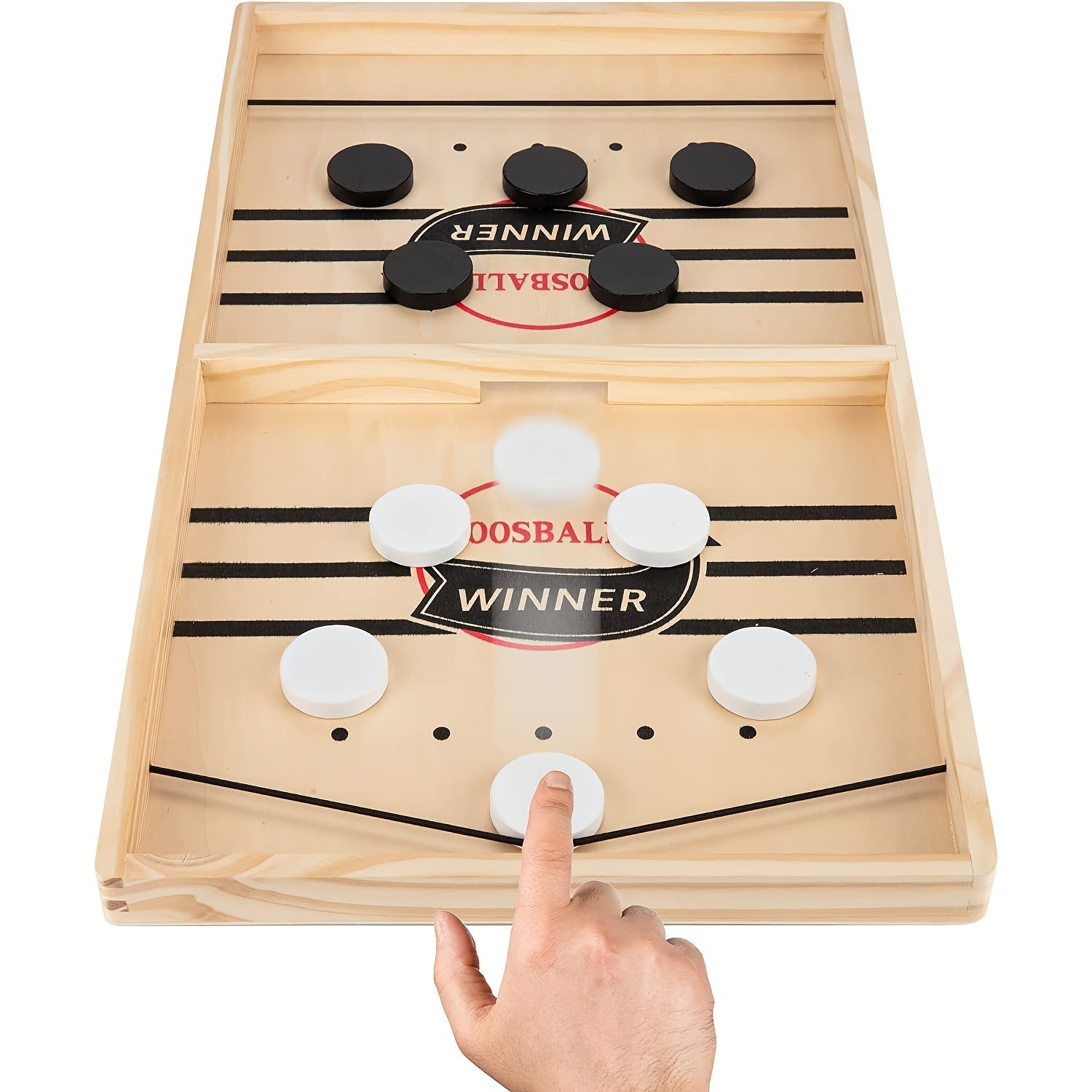 Wooden Hockey Game, Super Foosball Table, Desktop Battle-Finds Fit