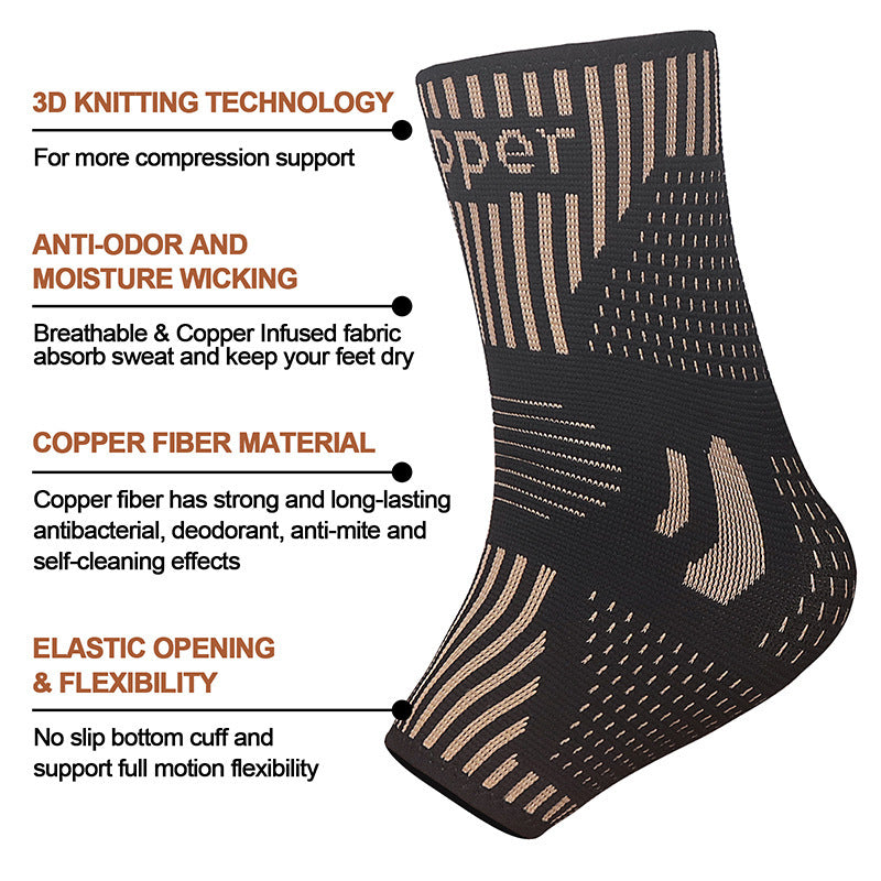 Copper Ion Ankle Support Basketball Running Climbing Sports Protective Gear-Finds Fit