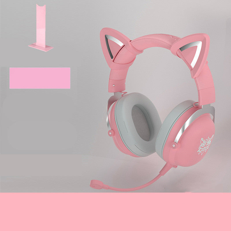 Head-mounted Gaming Gaming Cute Girls Wired Computer Headset-Finds Fit