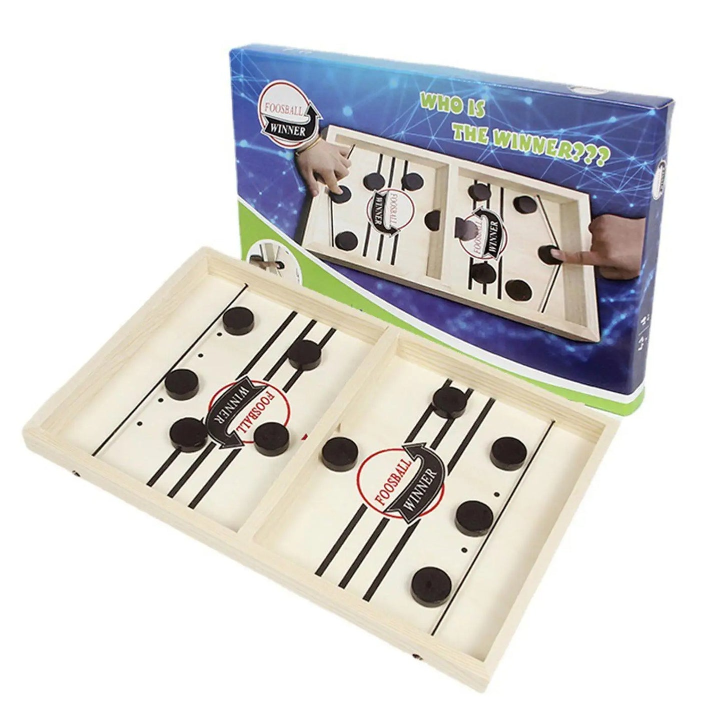 Wooden Hockey Game, Super Foosball Table, Desktop Battle-Finds Fit